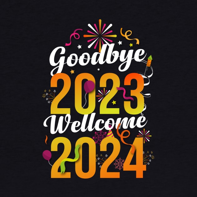 Goodbye 2023, Wellcome 2024 New Year Eve Party by sadikur art